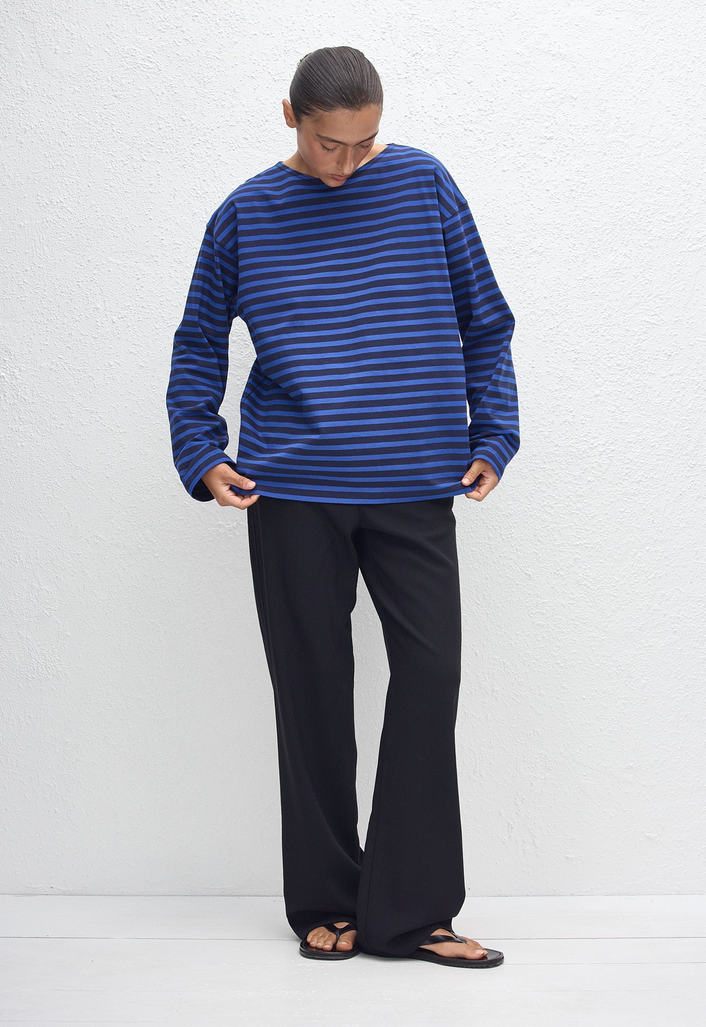 Breton Stripe Tee - Blue/Navy Stripe - Matteau