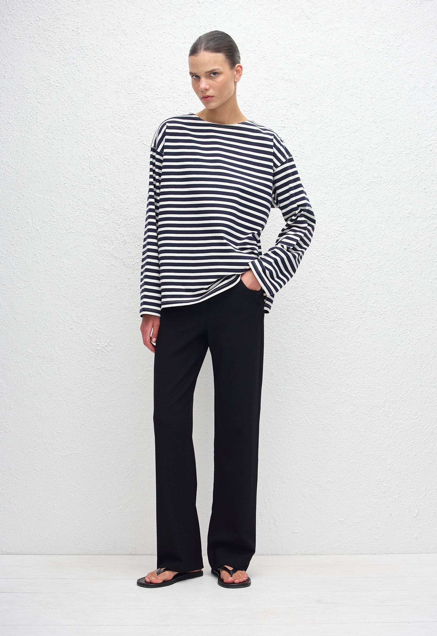Breton Stripe Tee - French Navy - Matteau