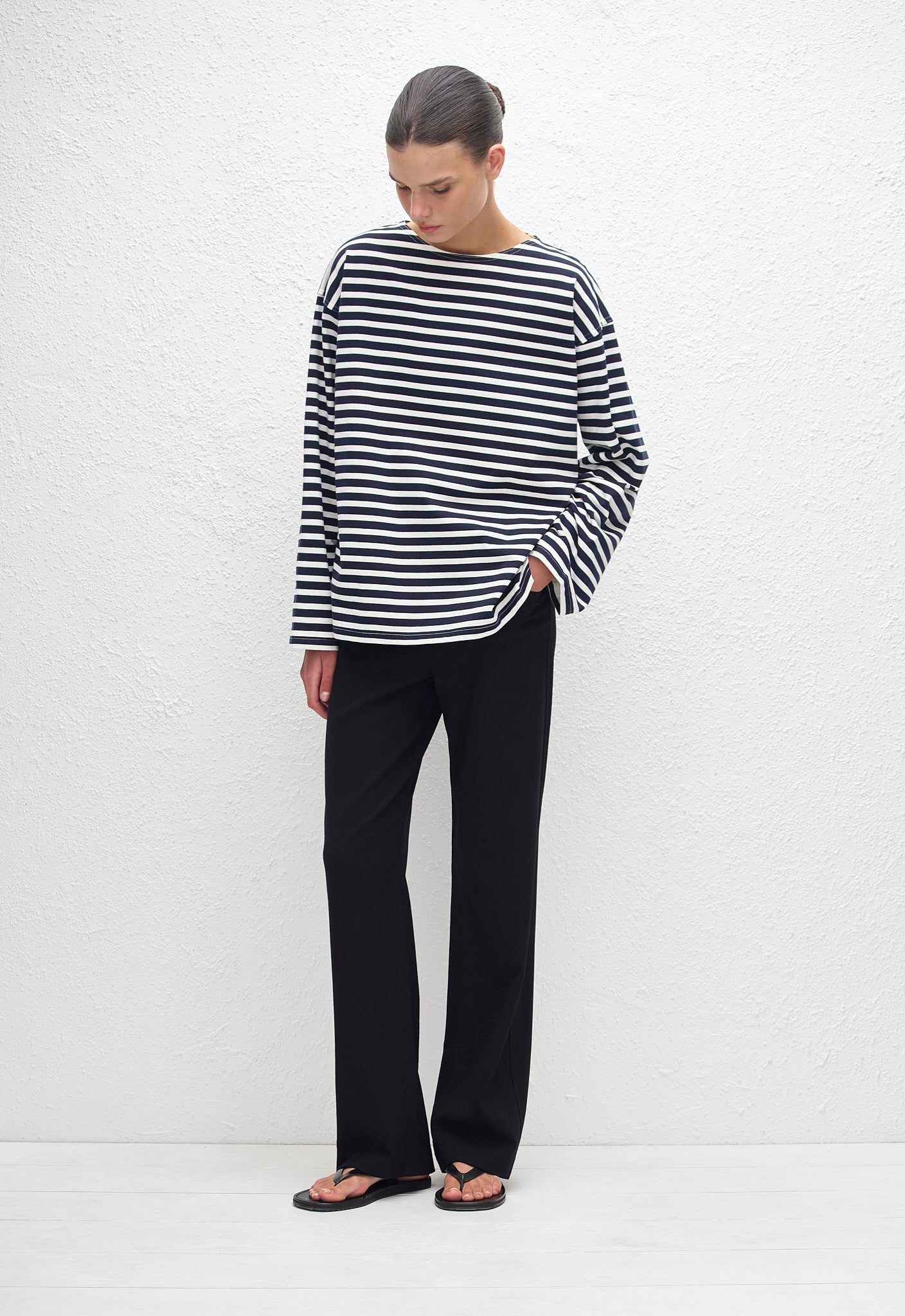 Breton Stripe Tee - French Navy - Matteau