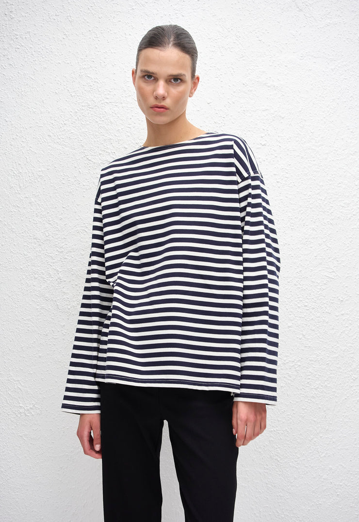 Breton Stripe Tee - French Navy - Matteau