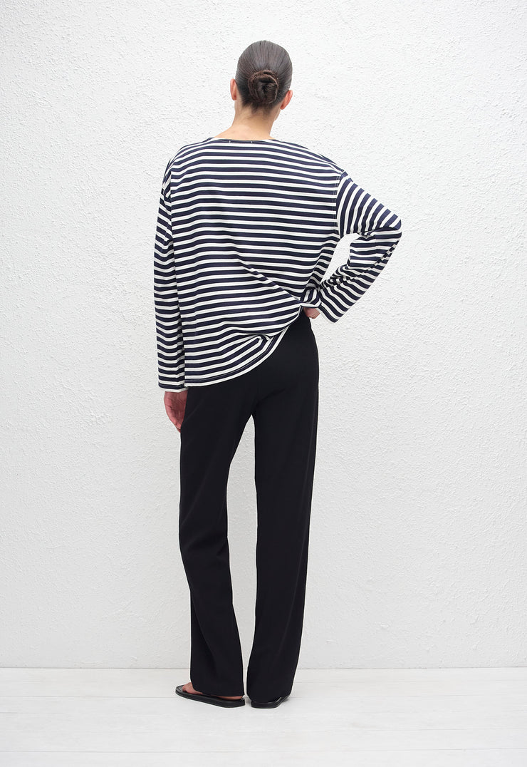 Breton Stripe Tee - French Navy - Matteau