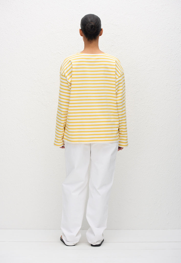 Breton Stripe Tee - Limoncello Stripe - Matteau