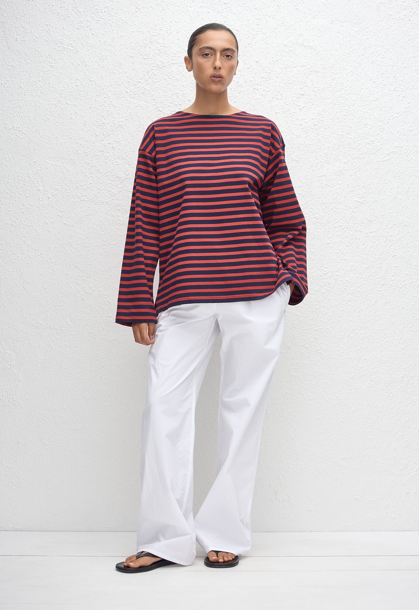 Breton Stripe Tee - Red/Navy Stripe - Matteau