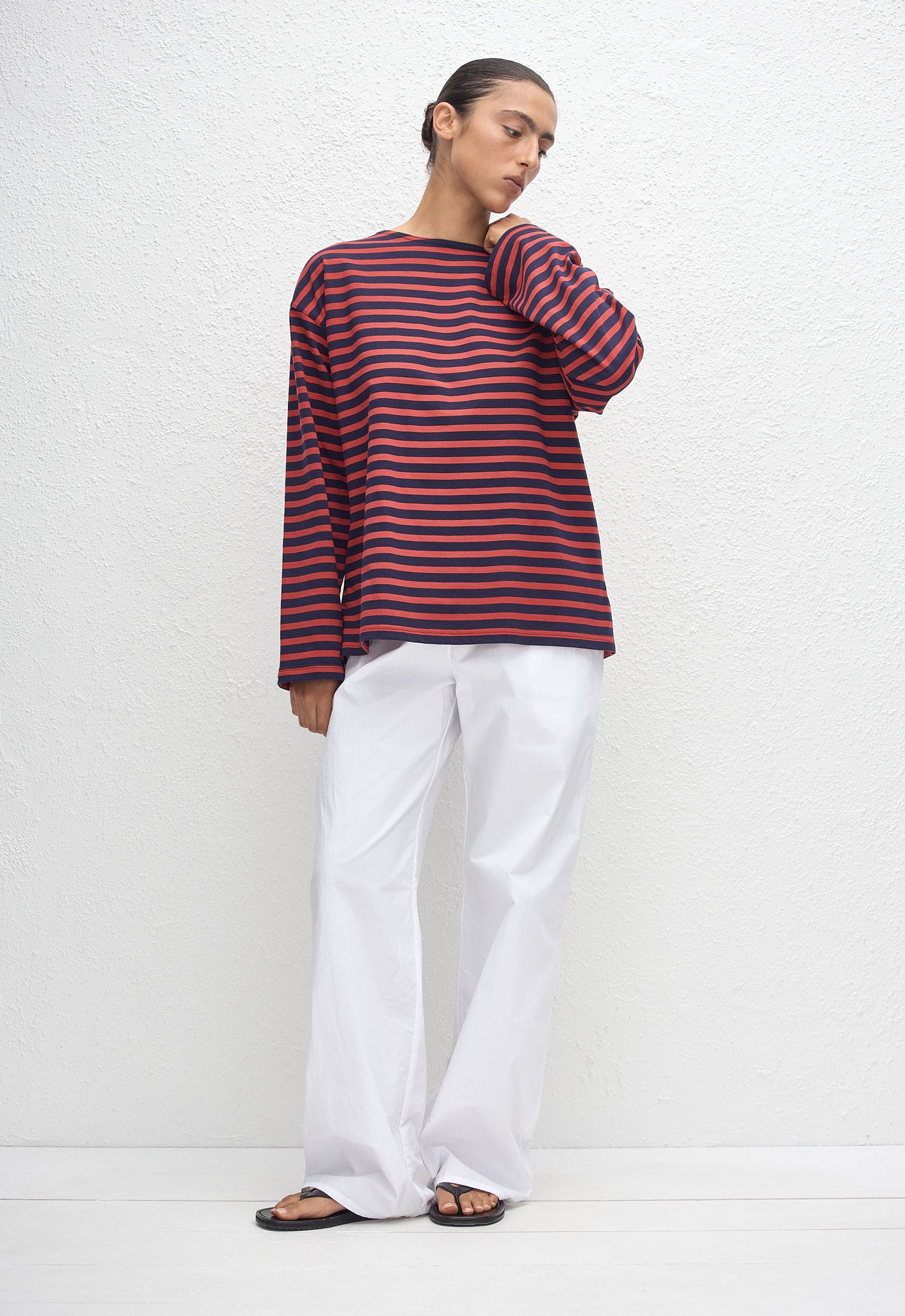 Breton Stripe Tee - Red/Navy Stripe - Matteau