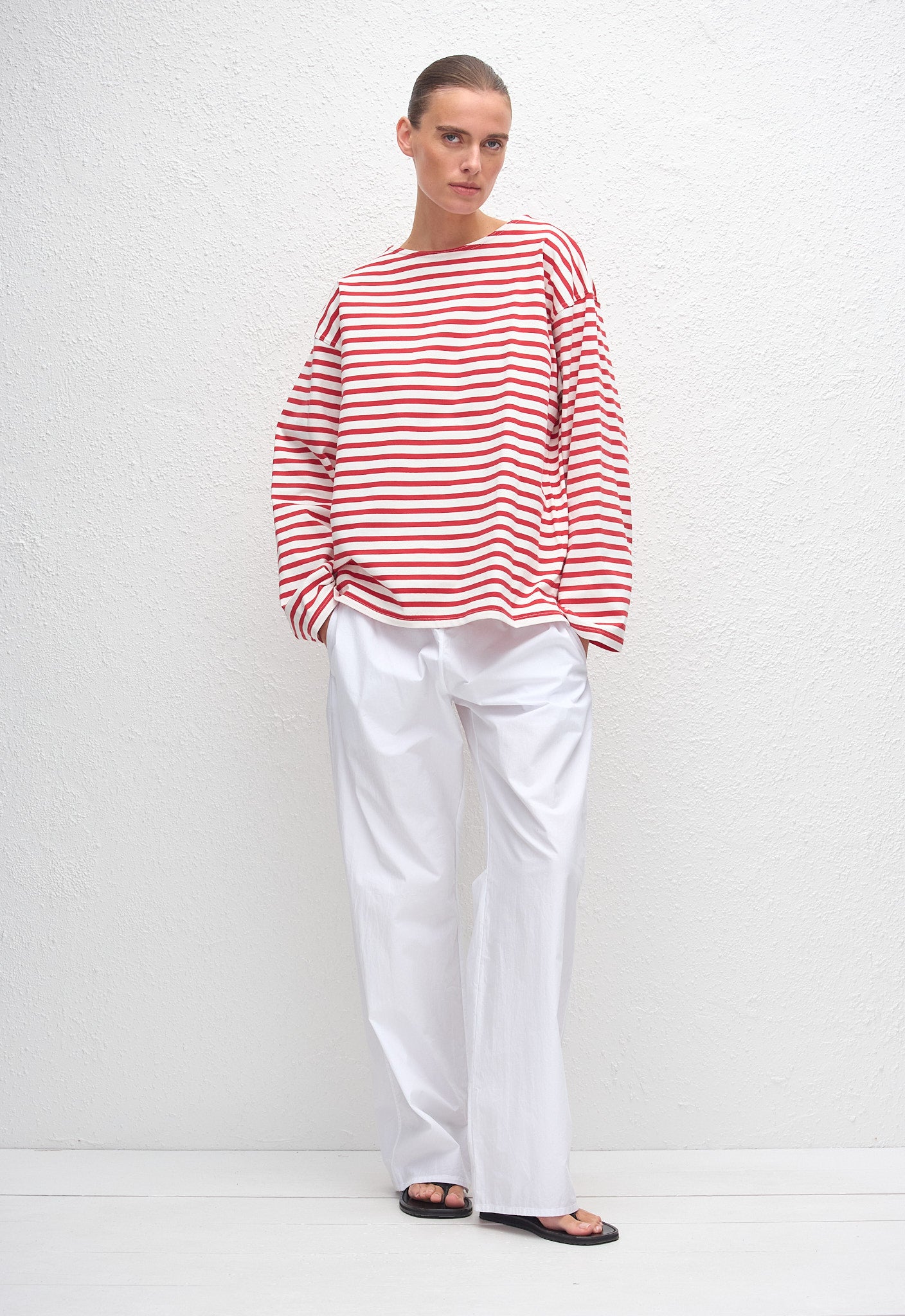Breton Stripe Tee - Red/White - Matteau