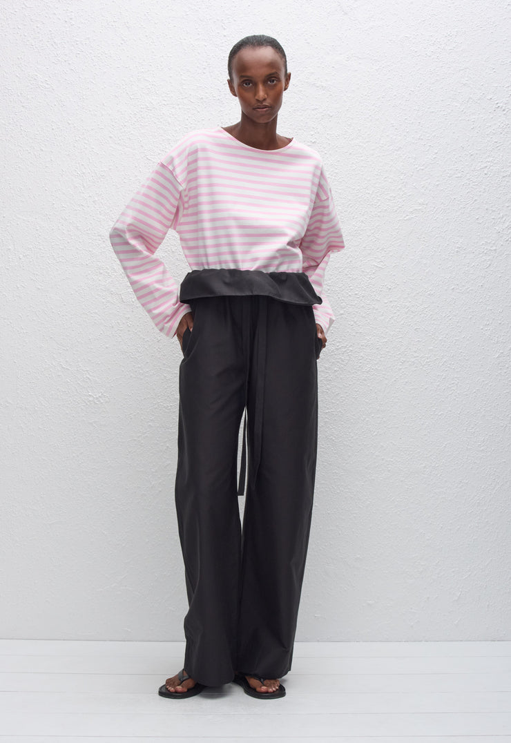 Breton Stripe Tee - Rose/White - Matteau