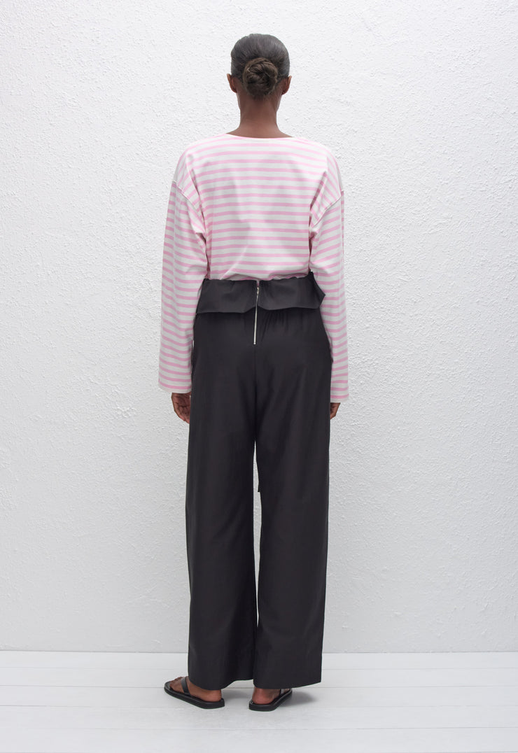 Breton Stripe Tee - Rose/White - Matteau