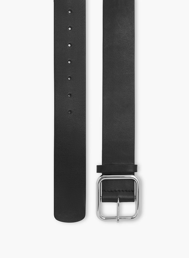 Wide Belt - Black Silver - Matteau