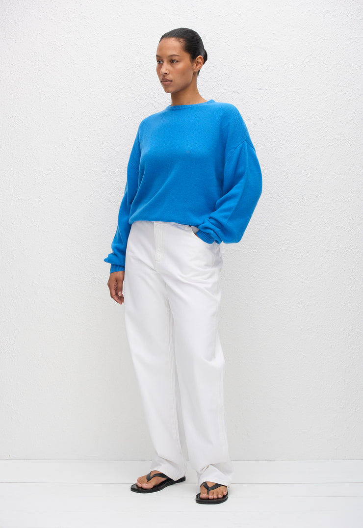 Cashmere Crew Sweater - Cornflower - Matteau