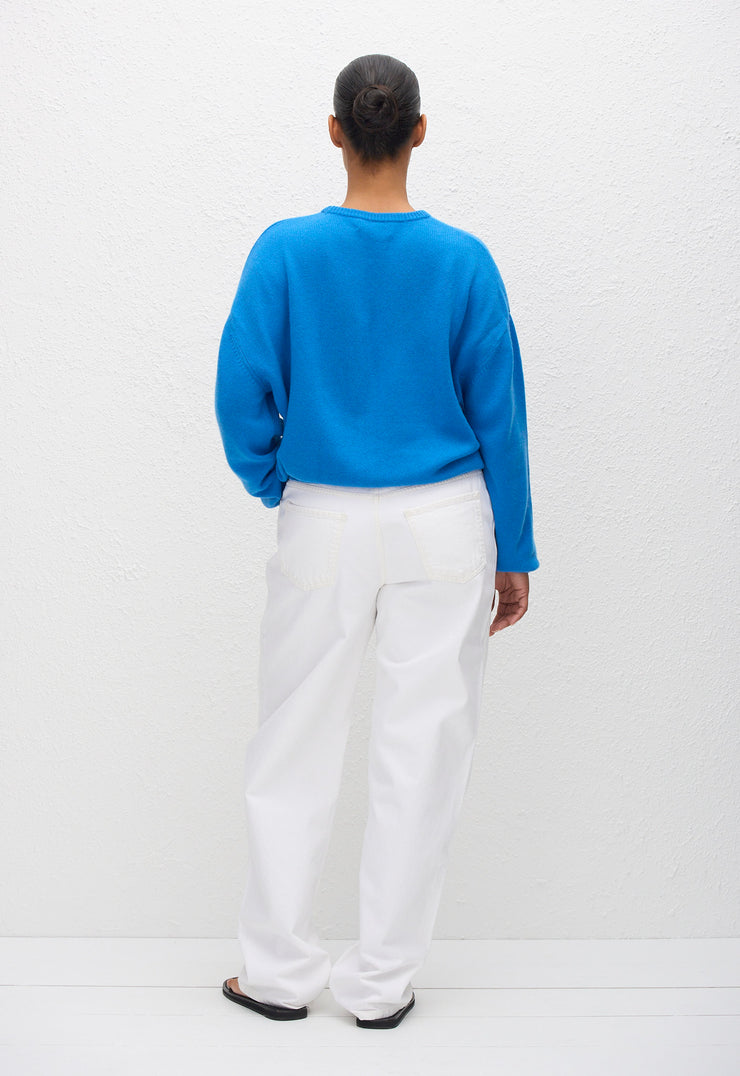 Cashmere Crew Sweater - Cornflower - Matteau