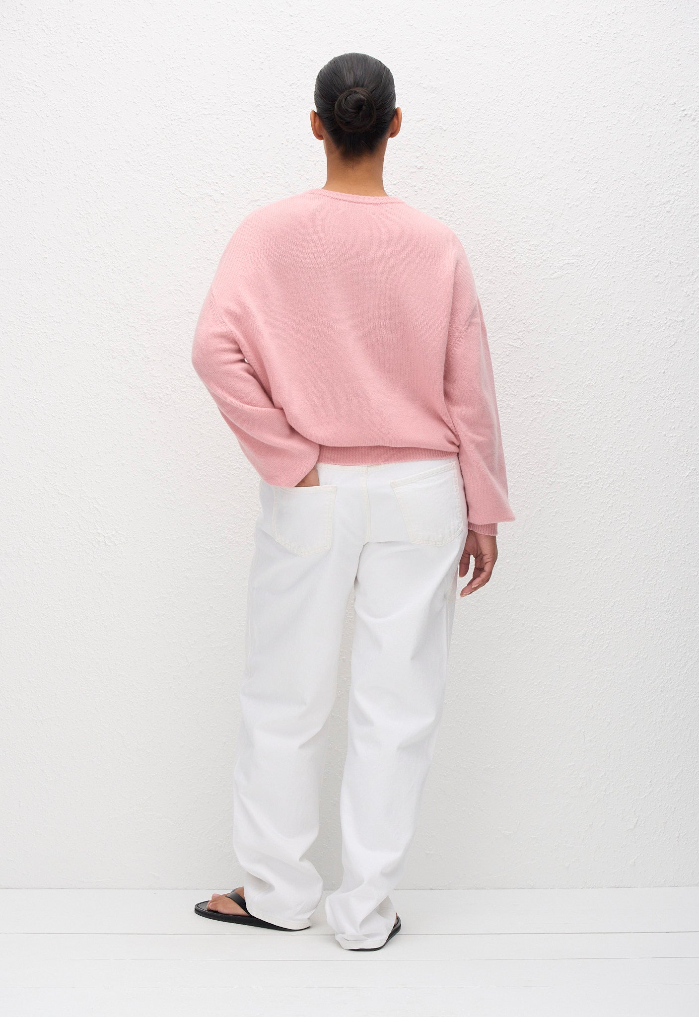 Cashmere Crew Sweater - Sorbet - Matteau