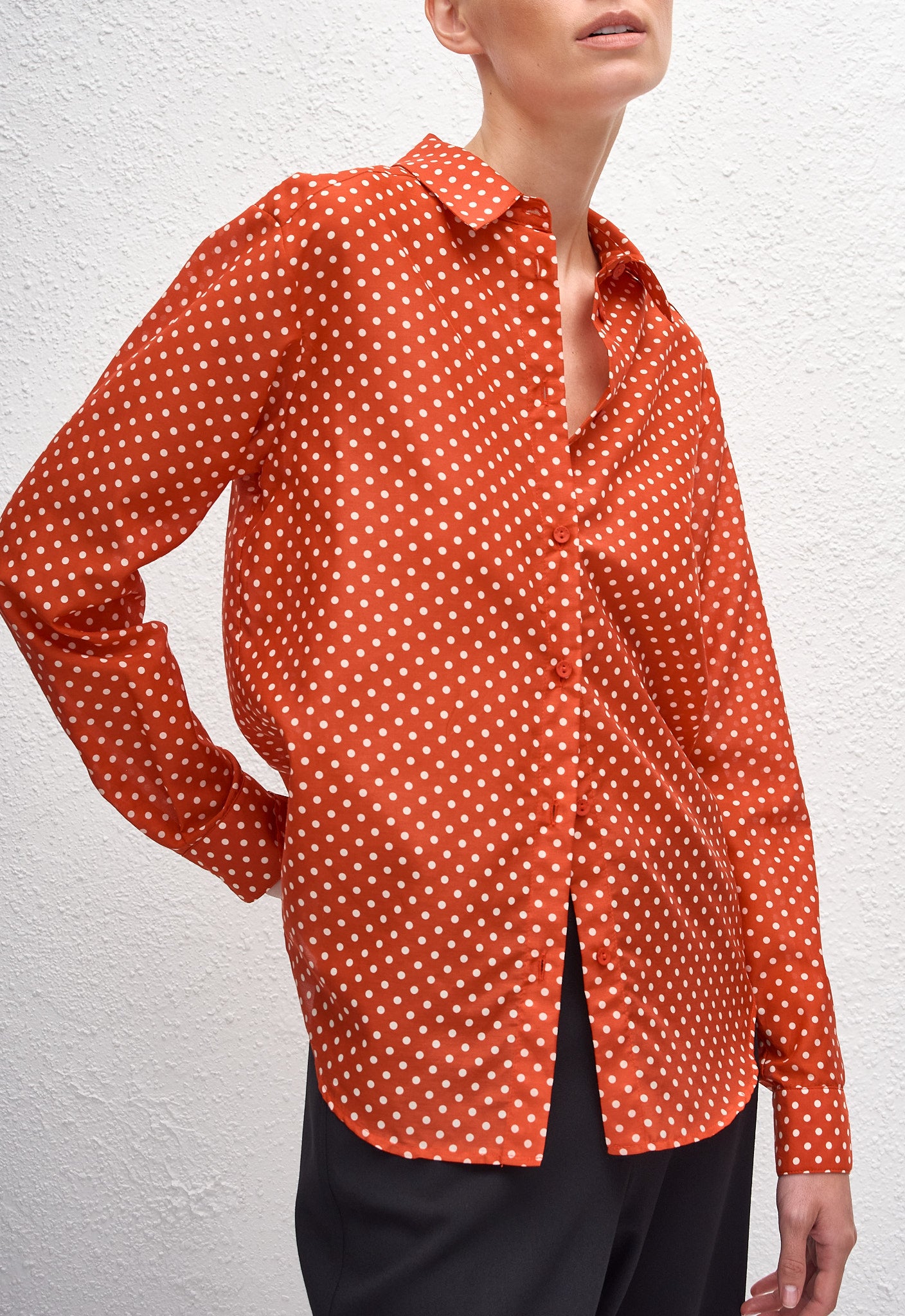 Classic Shirt - Polka Dot (Tomato) - Matteau