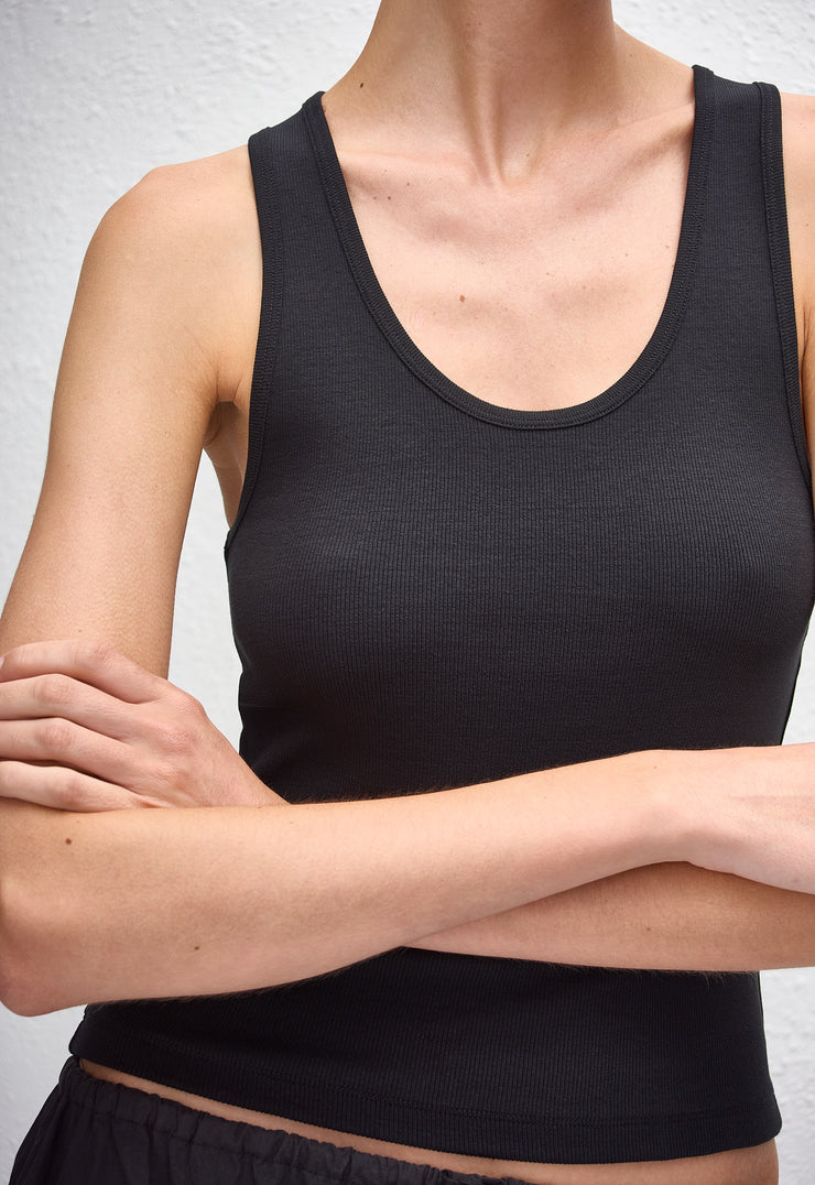 Classic Rib Tank - Black - Matteau