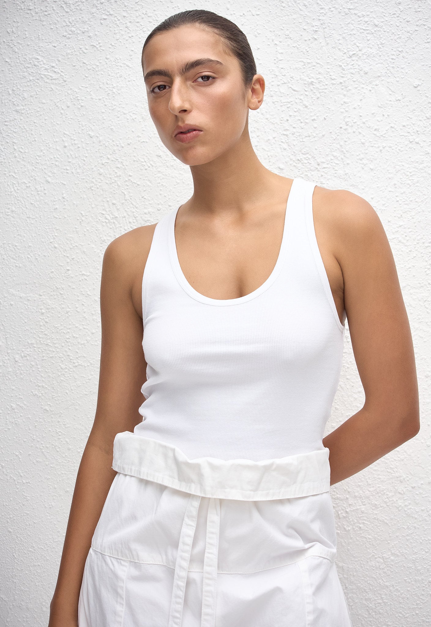 Classic Rib Tank - Chalk - Matteau