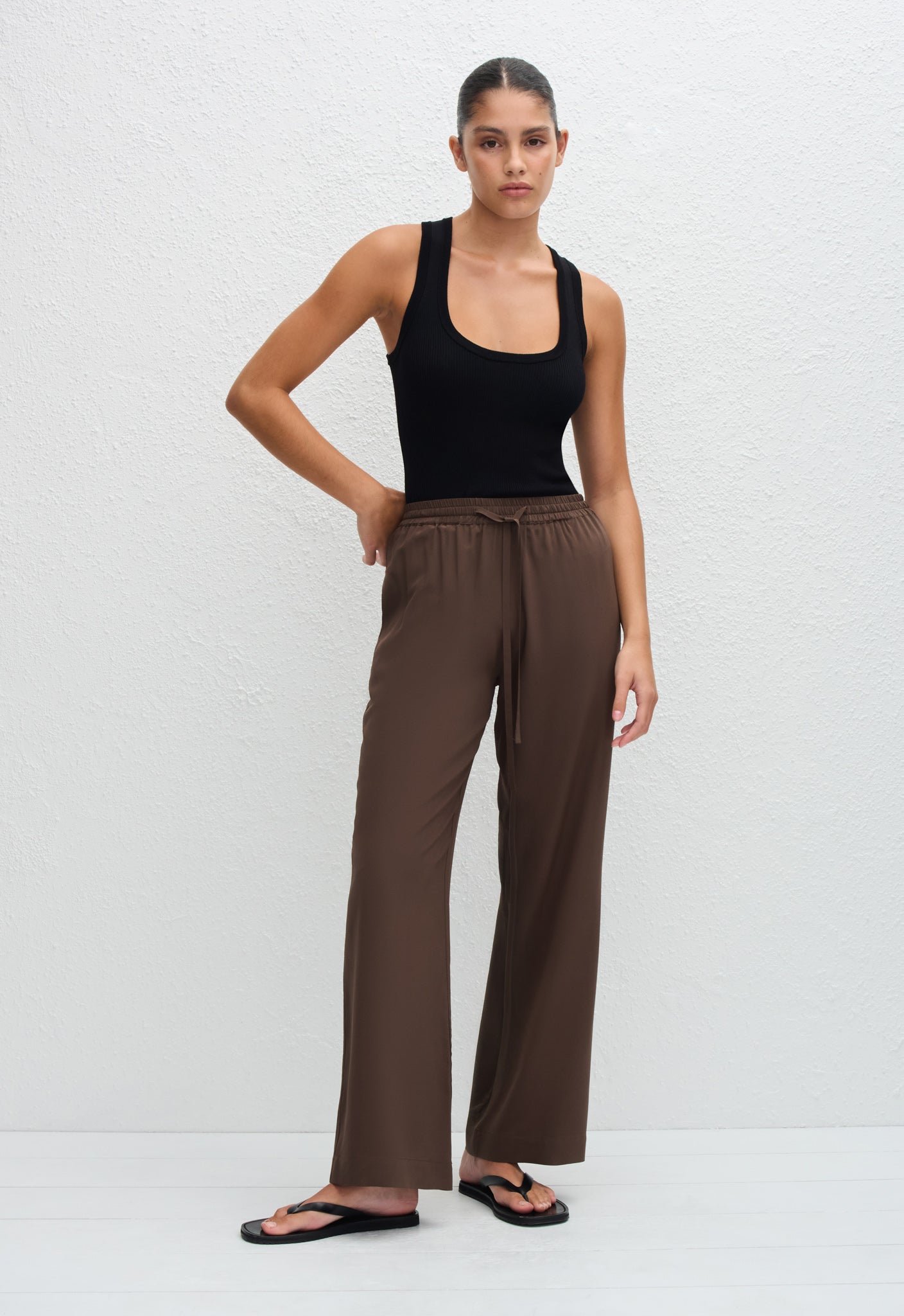 Drawstring Trouser - Truffle - Matteau