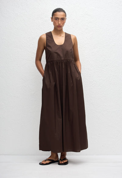 Deep U Sundress - Chocolate - Matteau