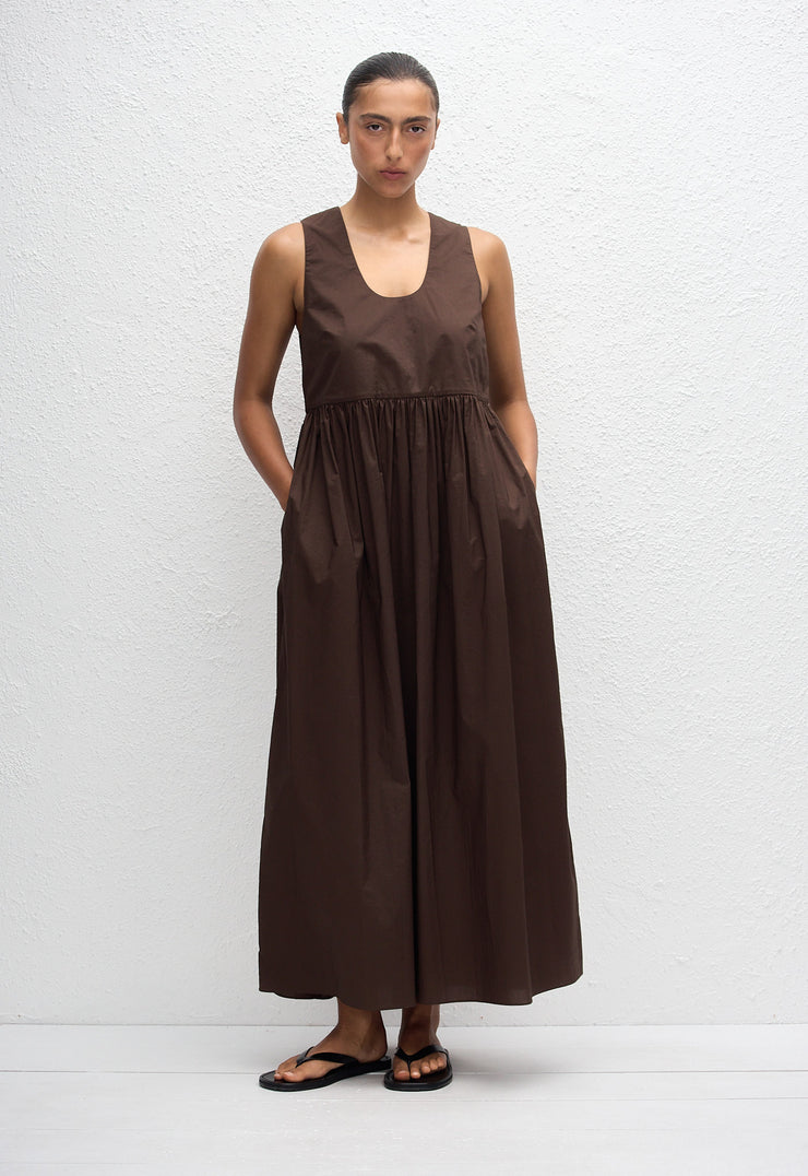 Deep U Sundress - Chocolate - Matteau