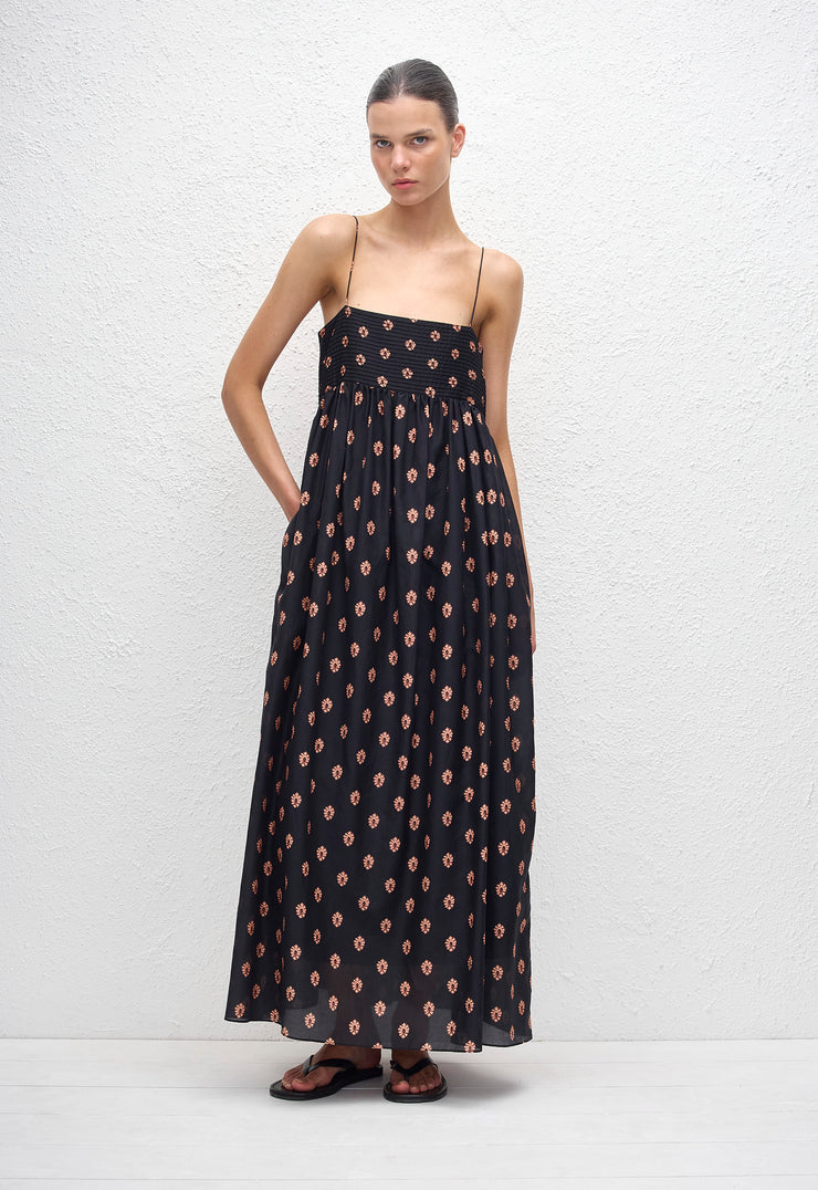 Empire Pintuck Bodice Dress - Vida - Matteau