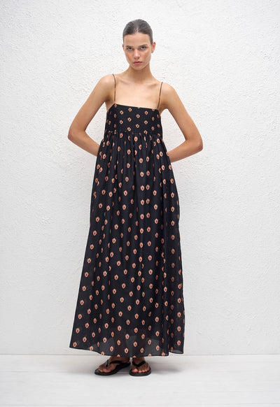 Empire Pintuck Bodice Dress - Vida - Matteau