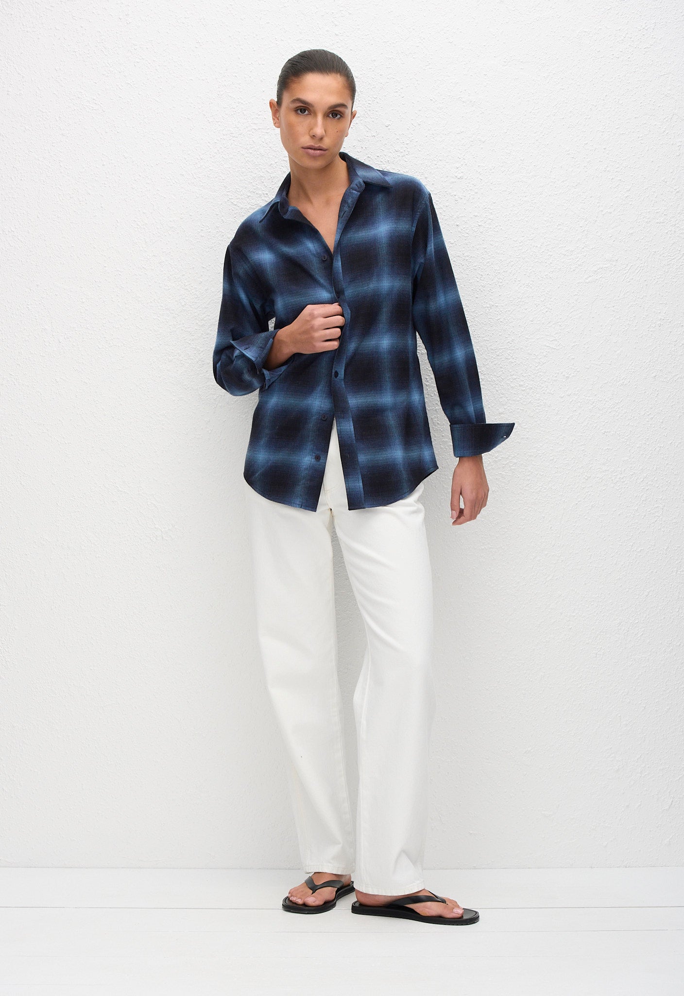 Flannel Shirt - Midnight Check - Matteau