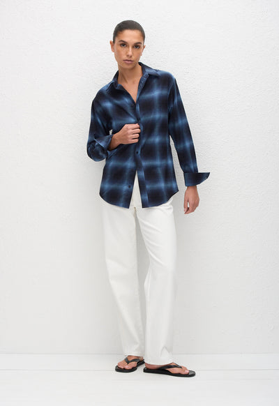 Flannel Shirt - Midnight Check - Matteau