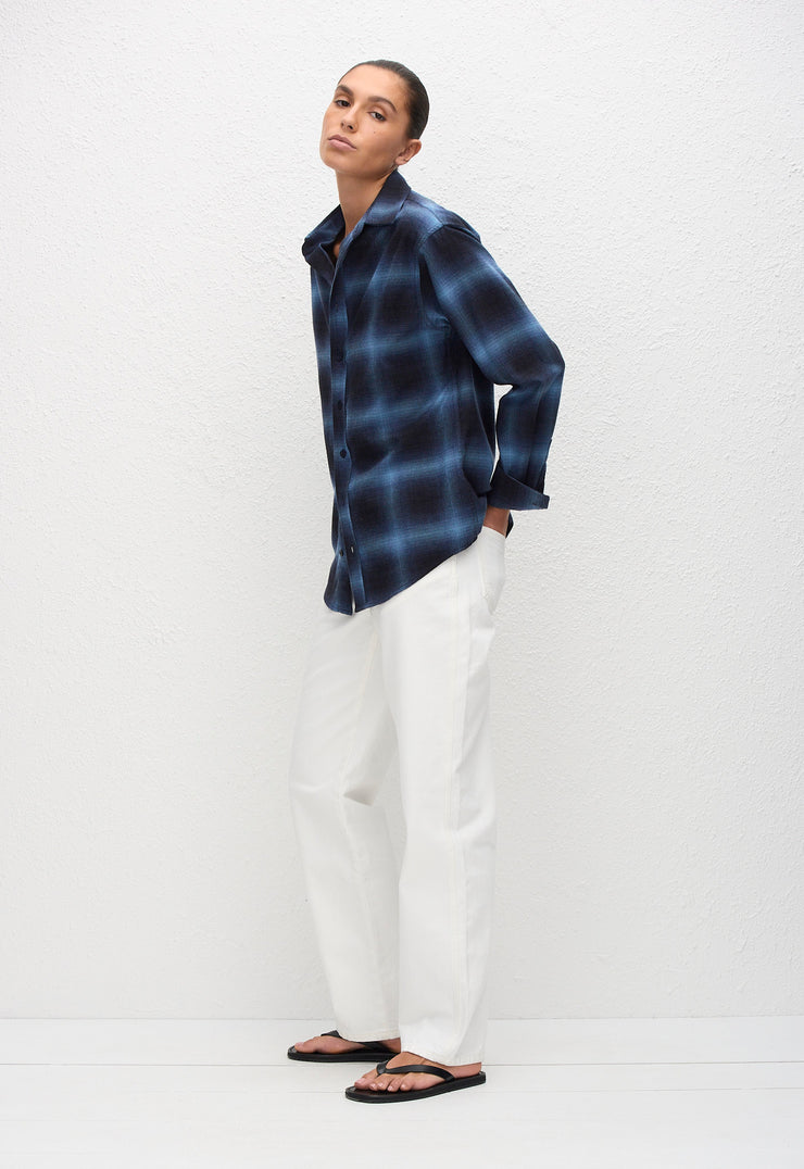 Flannel Shirt - Midnight Check - Matteau