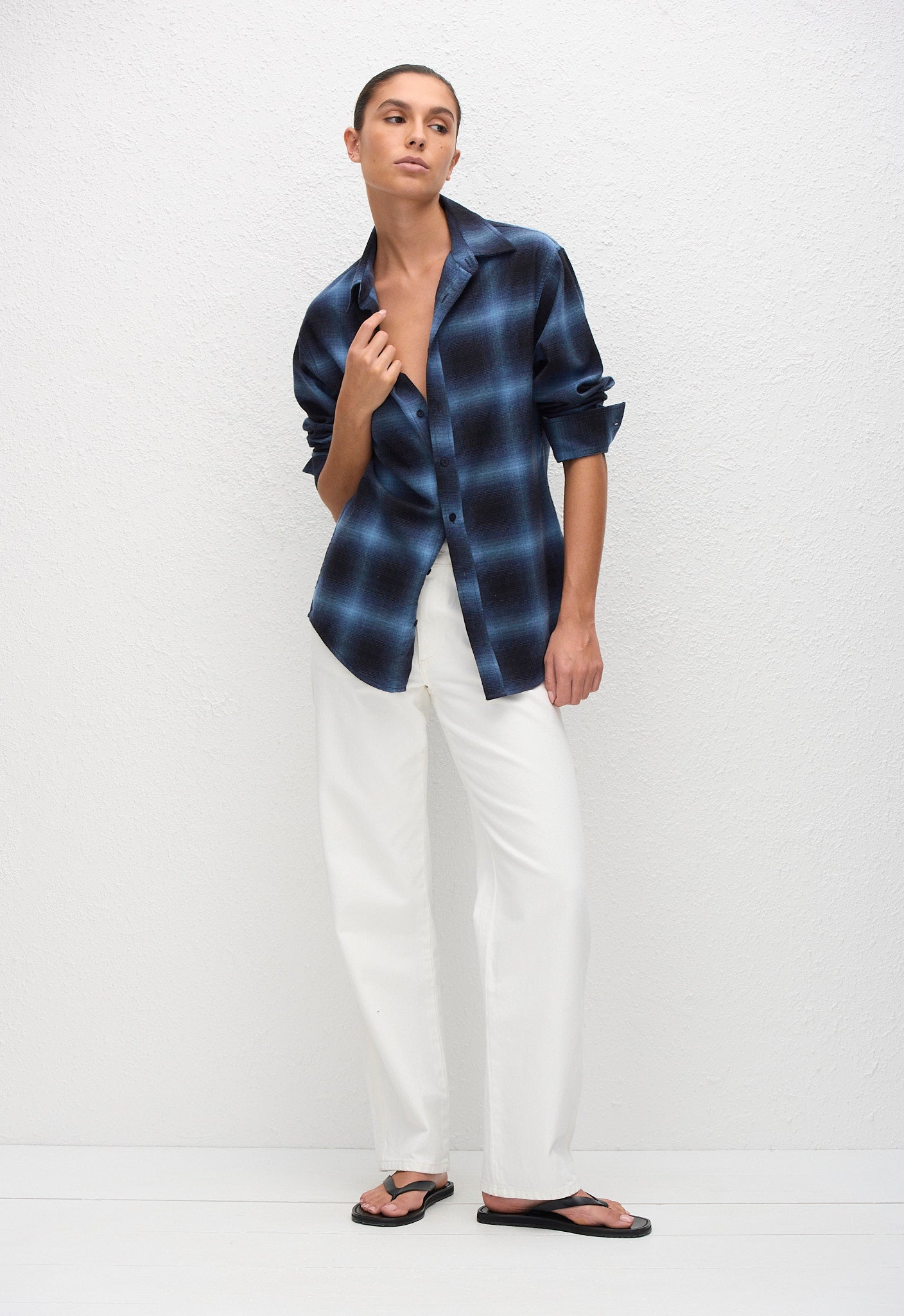 Flannel Shirt - Midnight Check - Matteau
