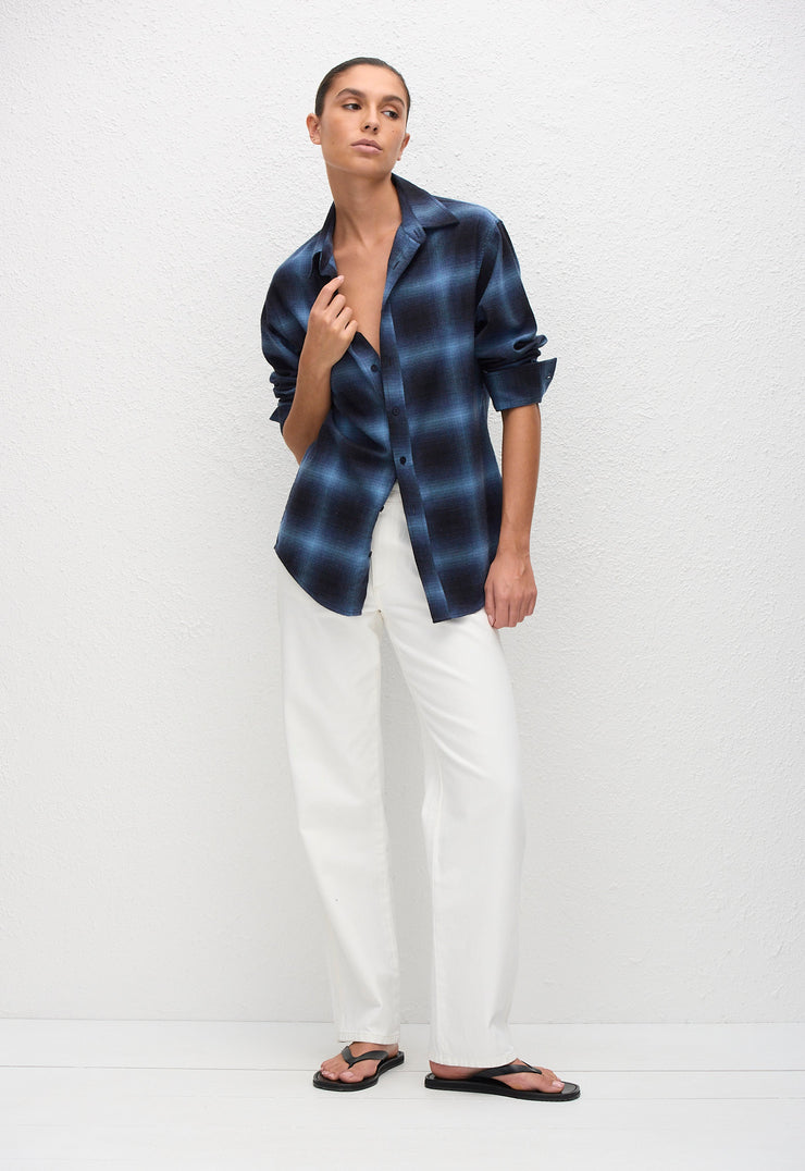 Flannel Shirt - Midnight Check - Matteau