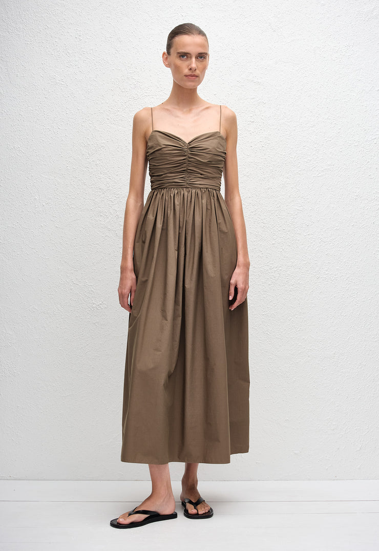 Gathered Bodice Dress - Birch - Matteau