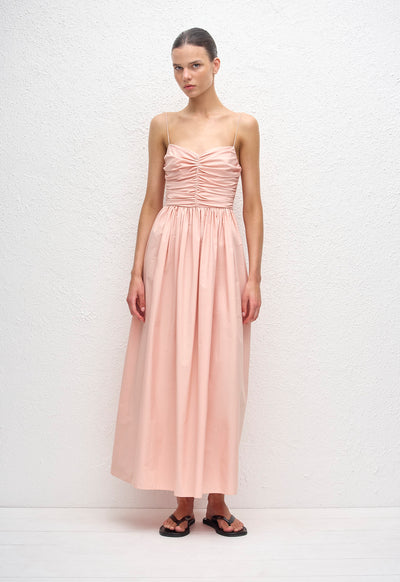 Gathered Bodice Dress - Blush - Matteau