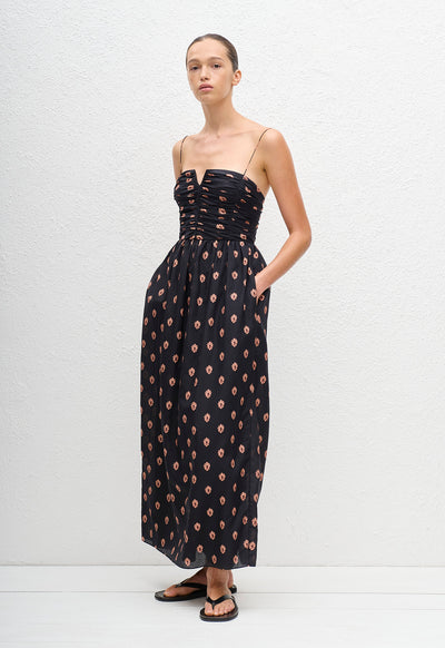 Gathered Tulip Dress - Vida - Matteau