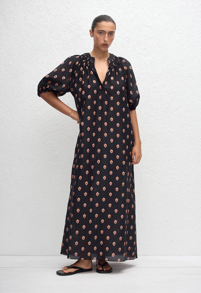 Gathered Yoke Popover Dress - Vida - Matteau