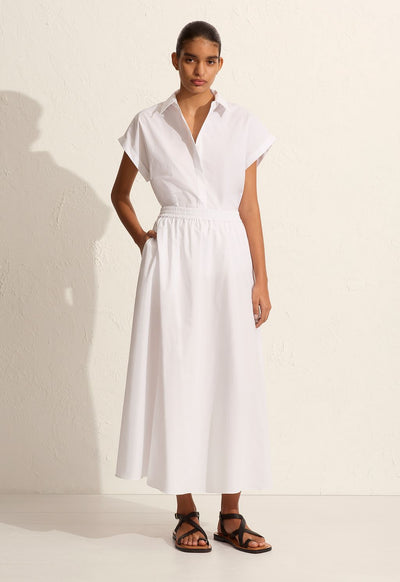Relaxed Everyday Skirt - White - Matteau