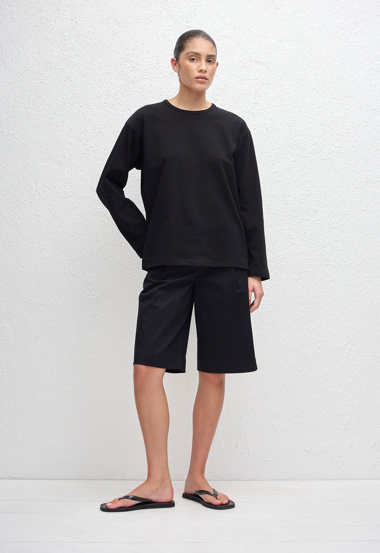 Long Sleeve Tee - Black - Matteau