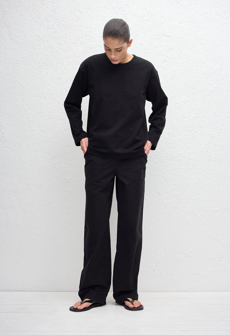 Long Sleeve Tee - Black - Matteau
