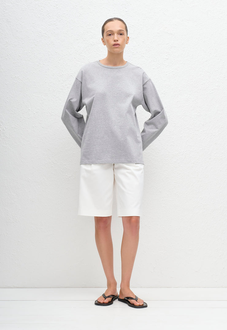 Long Sleeve Tee - Heather Grey - Matteau