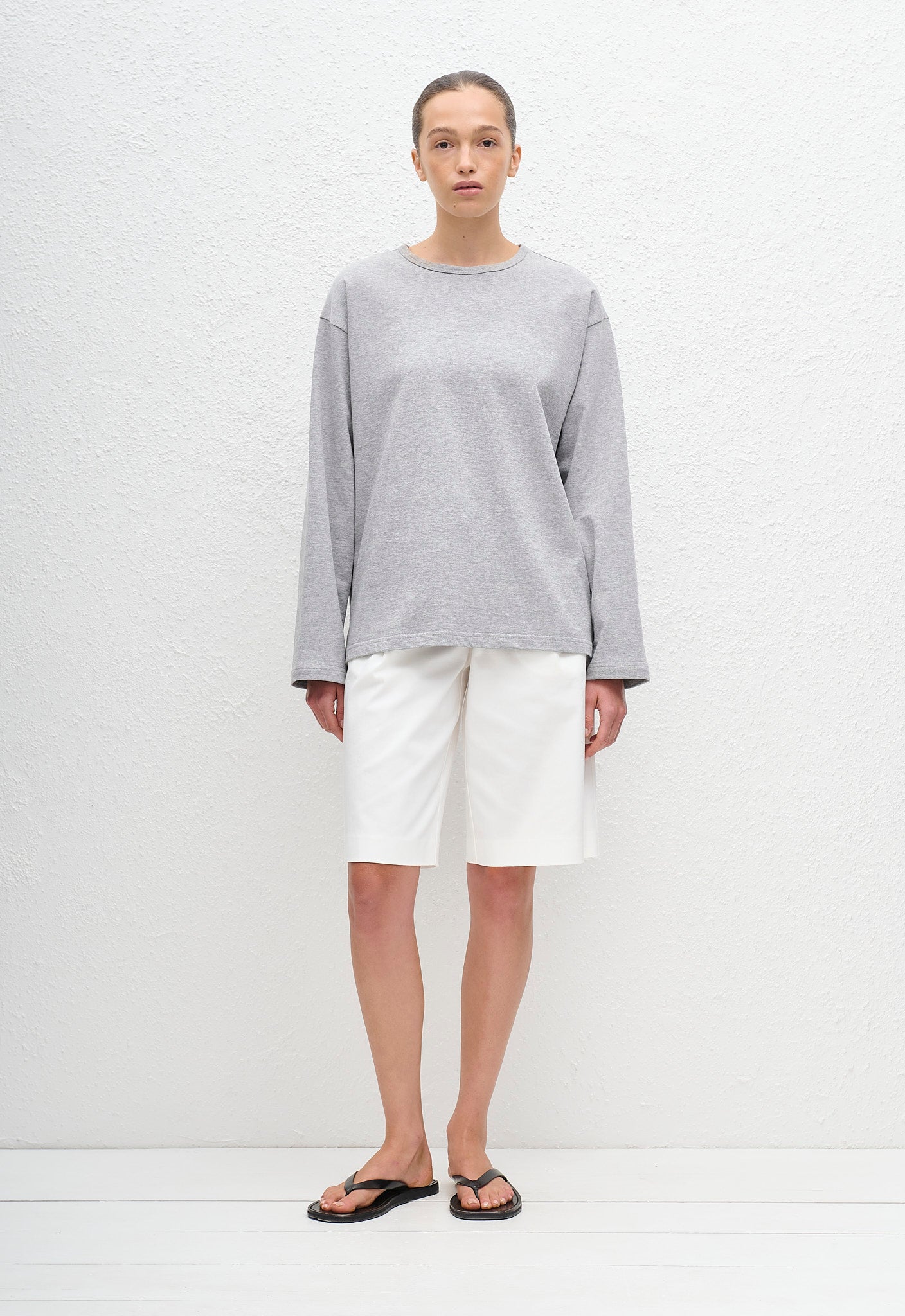 Long Sleeve Tee - Heather Grey - Matteau