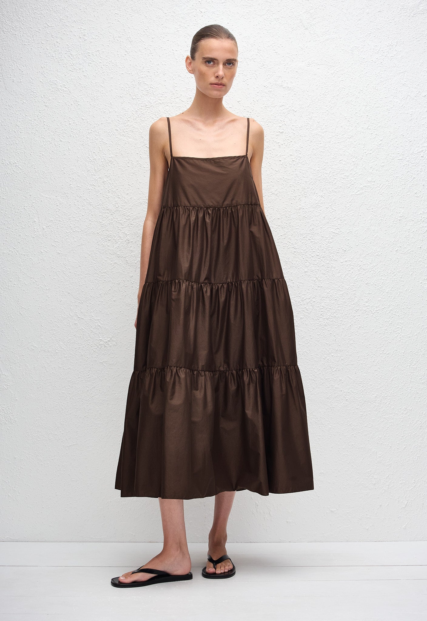 Tiered Sundress - Chocolate - Matteau
