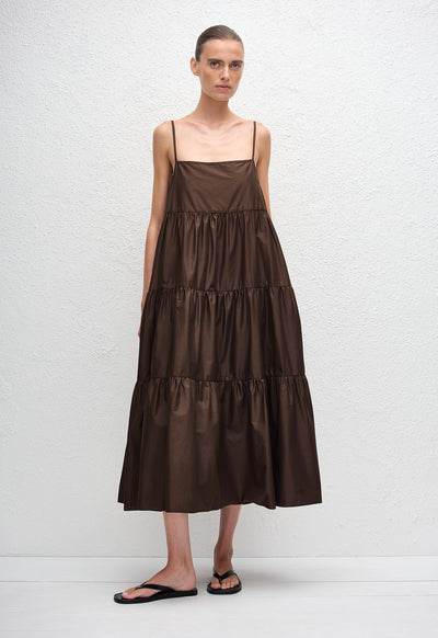 Tiered Sundress - Chocolate - Matteau