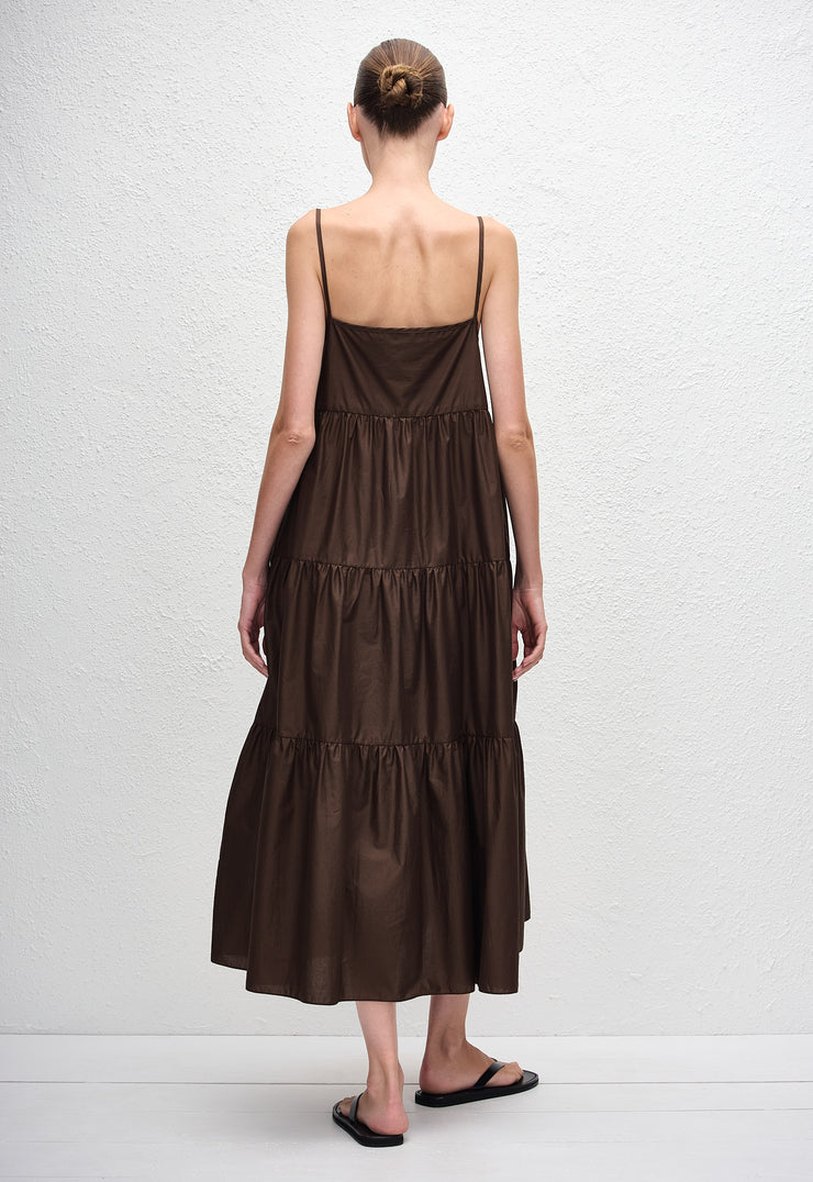 Tiered Sundress - Chocolate - Matteau