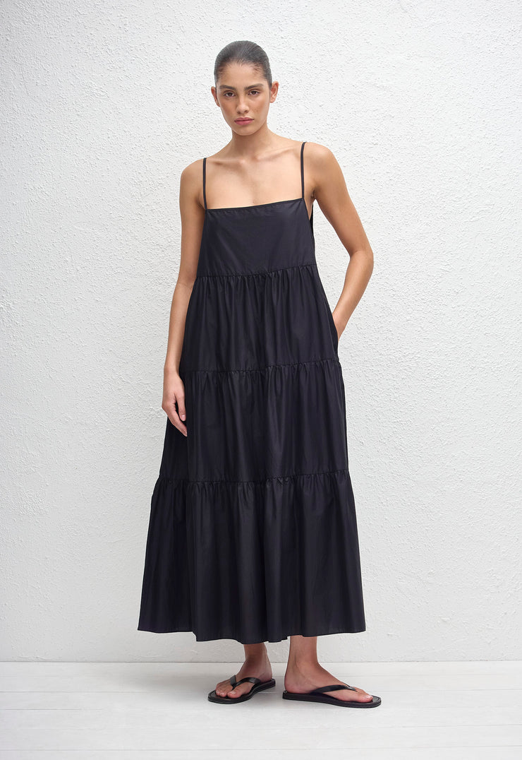 Tiered Sundress - Black - Matteau