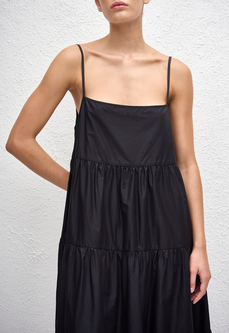 Tiered Sundress - Black - Matteau