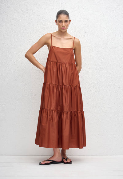 Tiered Sundress - Garnet - Matteau
