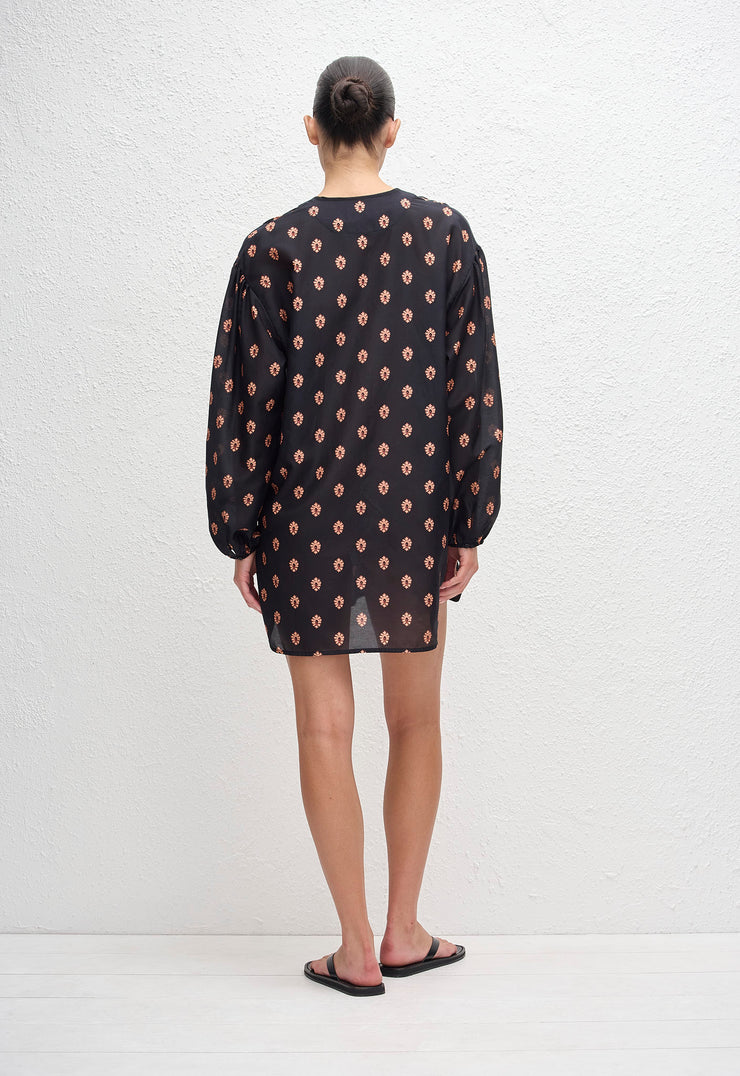 Popover Mini Tie Dress - Vida - Matteau