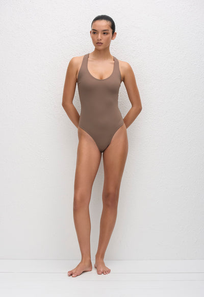 Racer Back Maillot - Clay - Matteau