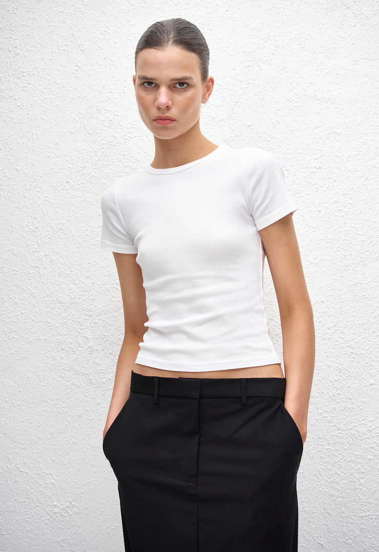 Relaxed Tailored Skirt - Black - Matteau