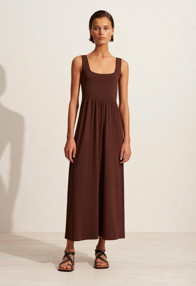 Classic Knit Dress - Cacao - Matteau