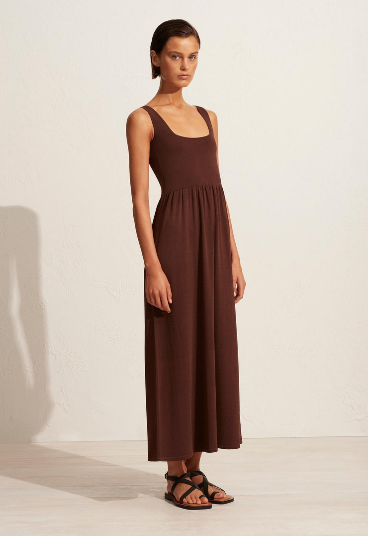 Classic Knit Dress - Cacao - Matteau