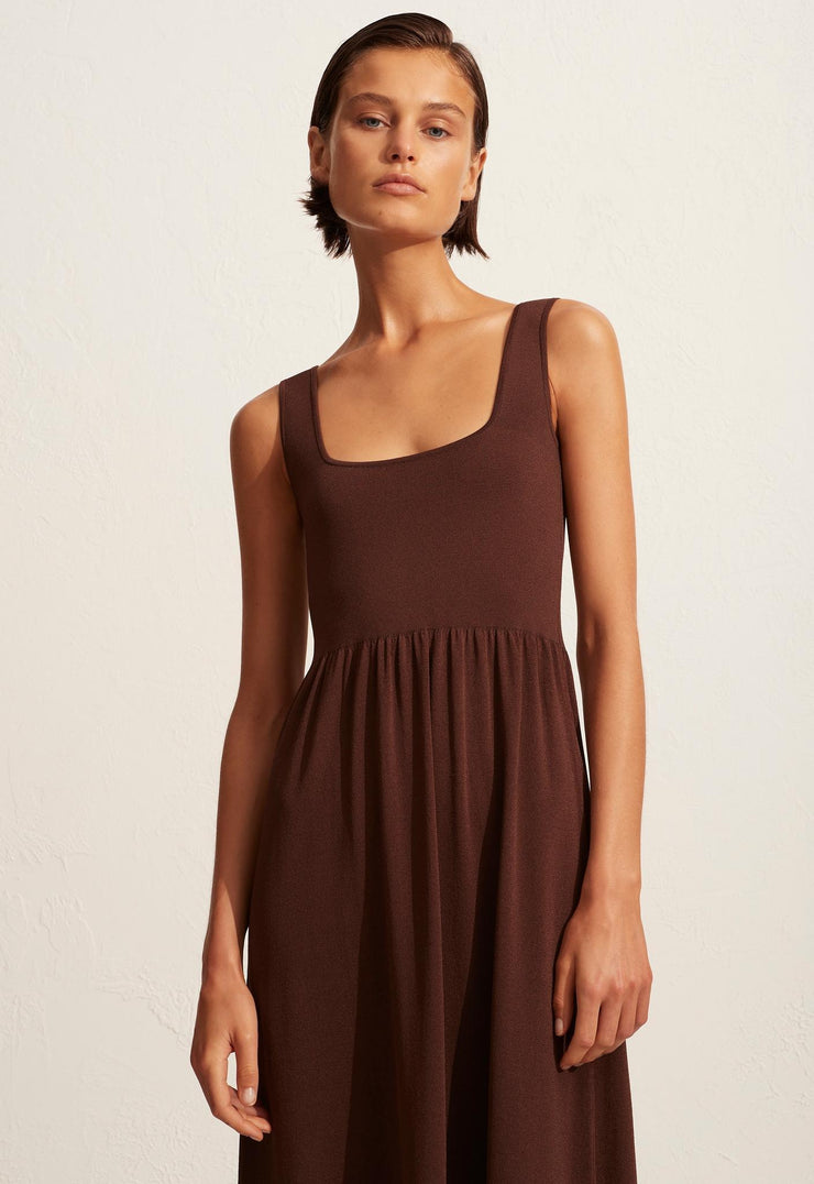 Classic Knit Dress - Cacao - Matteau