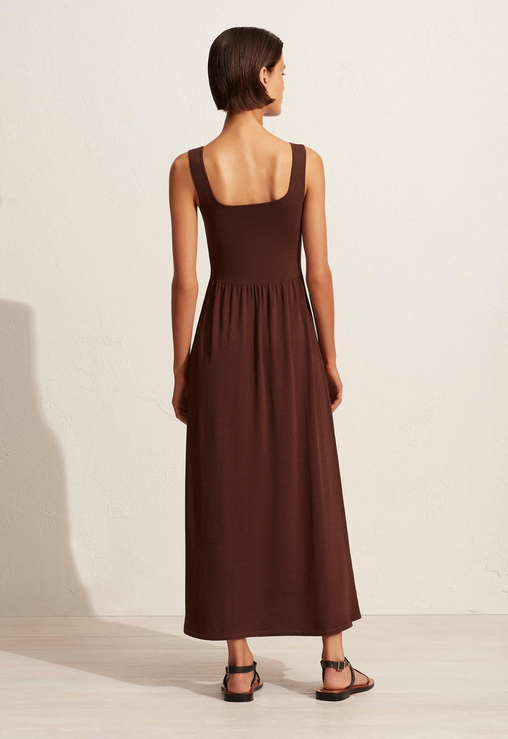 Classic Knit Dress - Cacao - Matteau